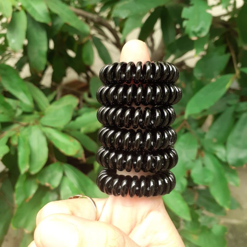 Cột tóc lò xo màu đen (2-3cm)