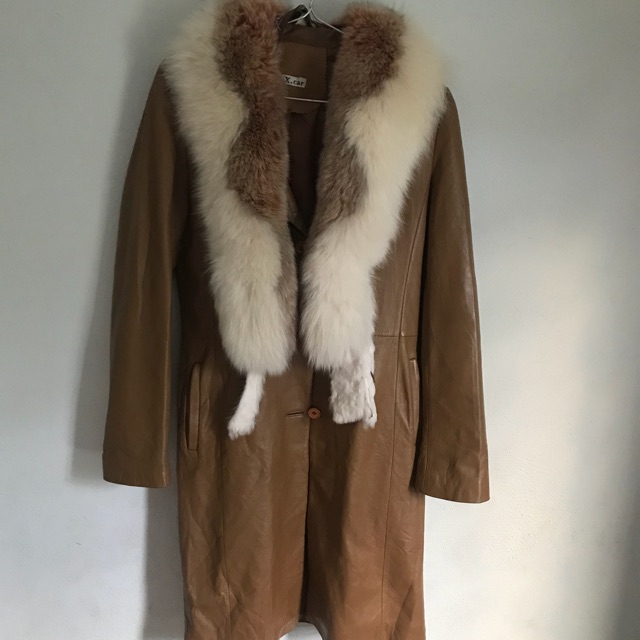 Áo da pha lông 2Hnad