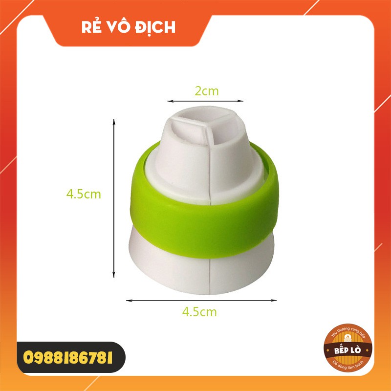 Chốt giữ đui/khớp nối đui 3 màu kem, bắt bông bánh kem trang trí bánh sinh nhật