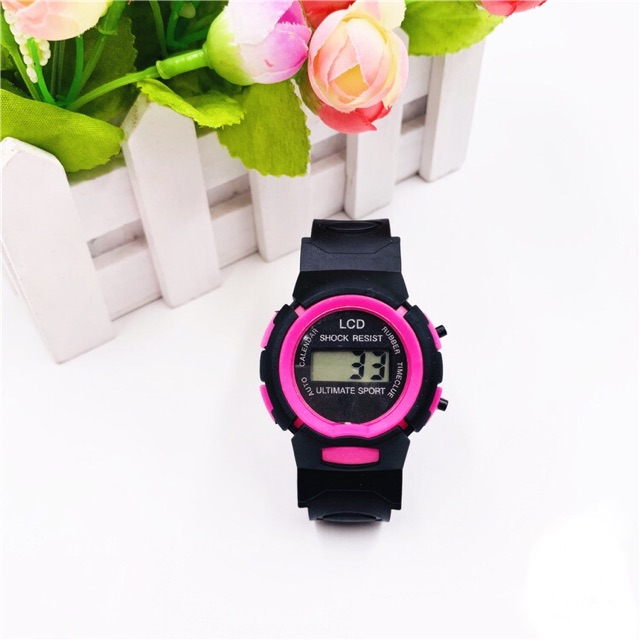 Đồng hồ nam nữ điện tử LCD/ULTIMATE SPORT dây nhựa dẻo thời trang | BigBuy360 - bigbuy360.vn