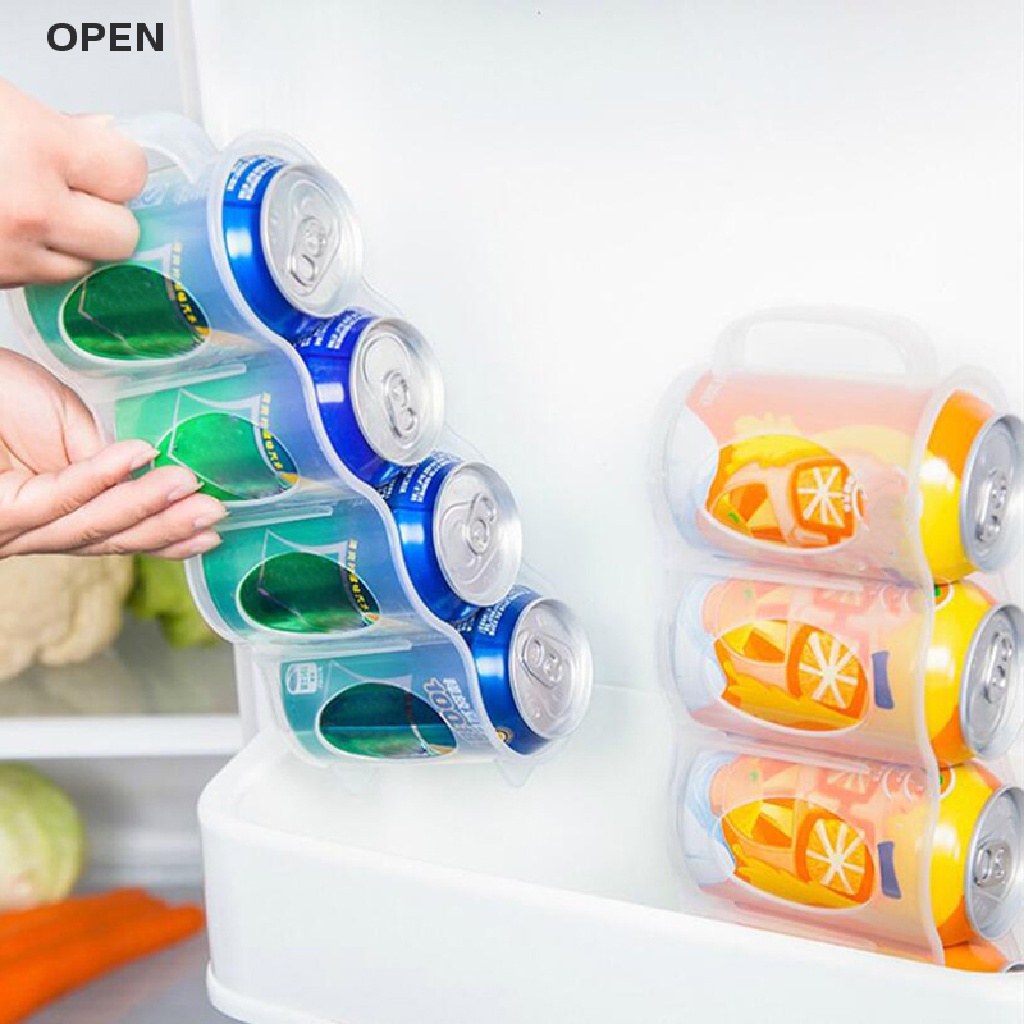 Op Hộp Đựng Lon Nước Uống Trong Suốt Dùng Cho Tủ Lạnh my