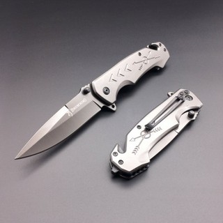 Dao Phượt Gấp Cao Cấp BROWNING Bản Màu Xám