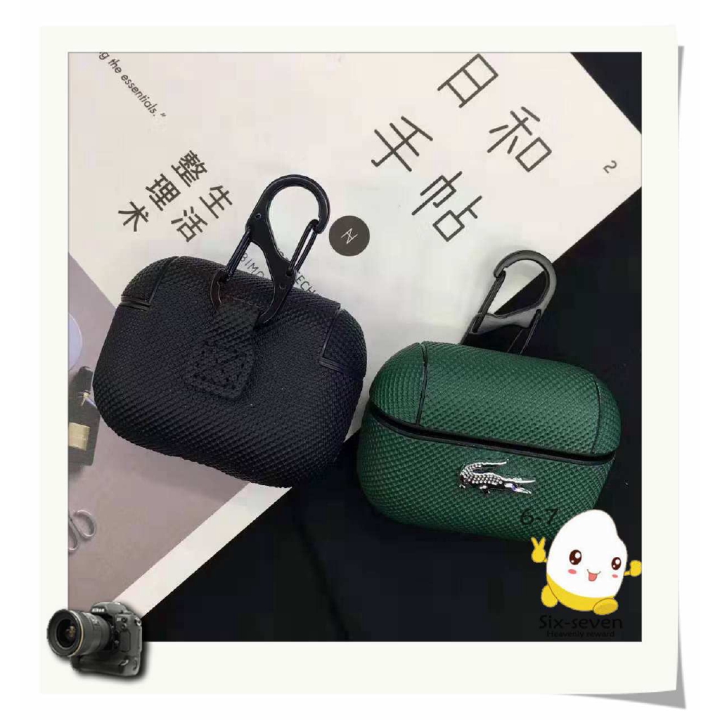 LACOSTE Vỏ Bảo Vệ Hộp Sạc Tai Nghe Airpods Hình Cá Sấu Xinh Xắn