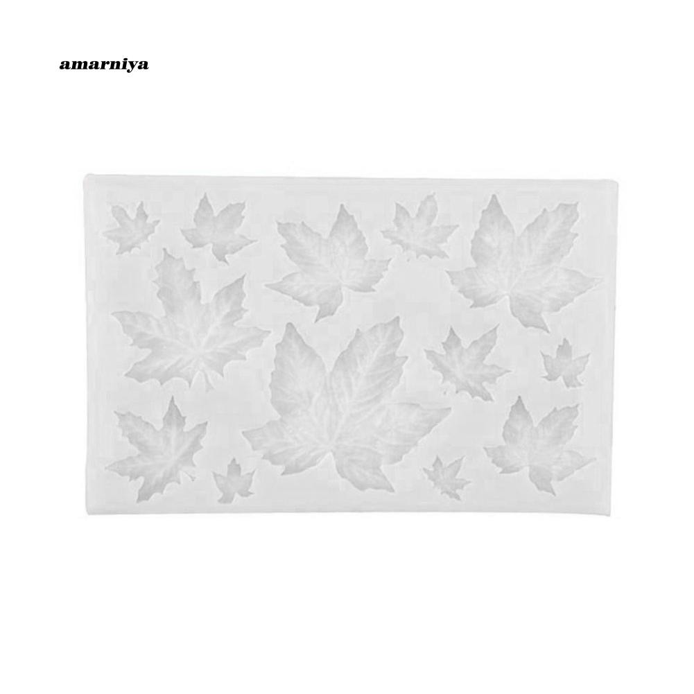 Khuôn silicon làm bánh đa năng tiện dụng hình lá phong xinh xắn