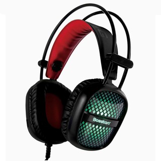 freeship --Tai nghe chụp tai chuyên Game Bosston HS100 Led đa màu (Đen) - Hãng phân phối chính thức