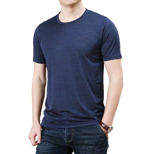 áo thun nam xám bạc co giãn vải xịn thời trang phong cánh cá tính | BigBuy360 - bigbuy360.vn