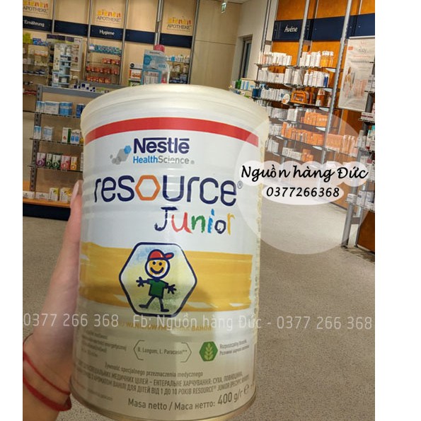 Sữa Resource Junior Nestle chuẩn Đức 400g phát triển chiều cao, thể chất cho bé