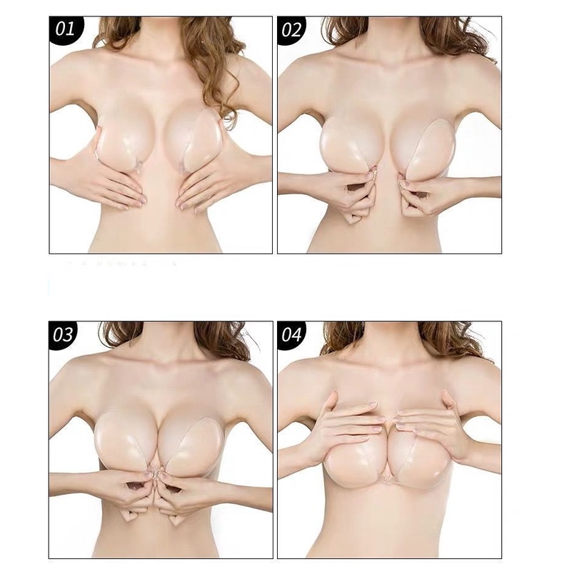 Miếng Silicone Dán Nâng Ngực Chống Trượt Tiện Lợi Dành Cho Nữ