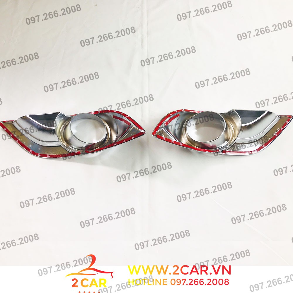 Ốp viền đèn gầm trước xe Mazda BT50 2015-2020 mạ crom cao cấp