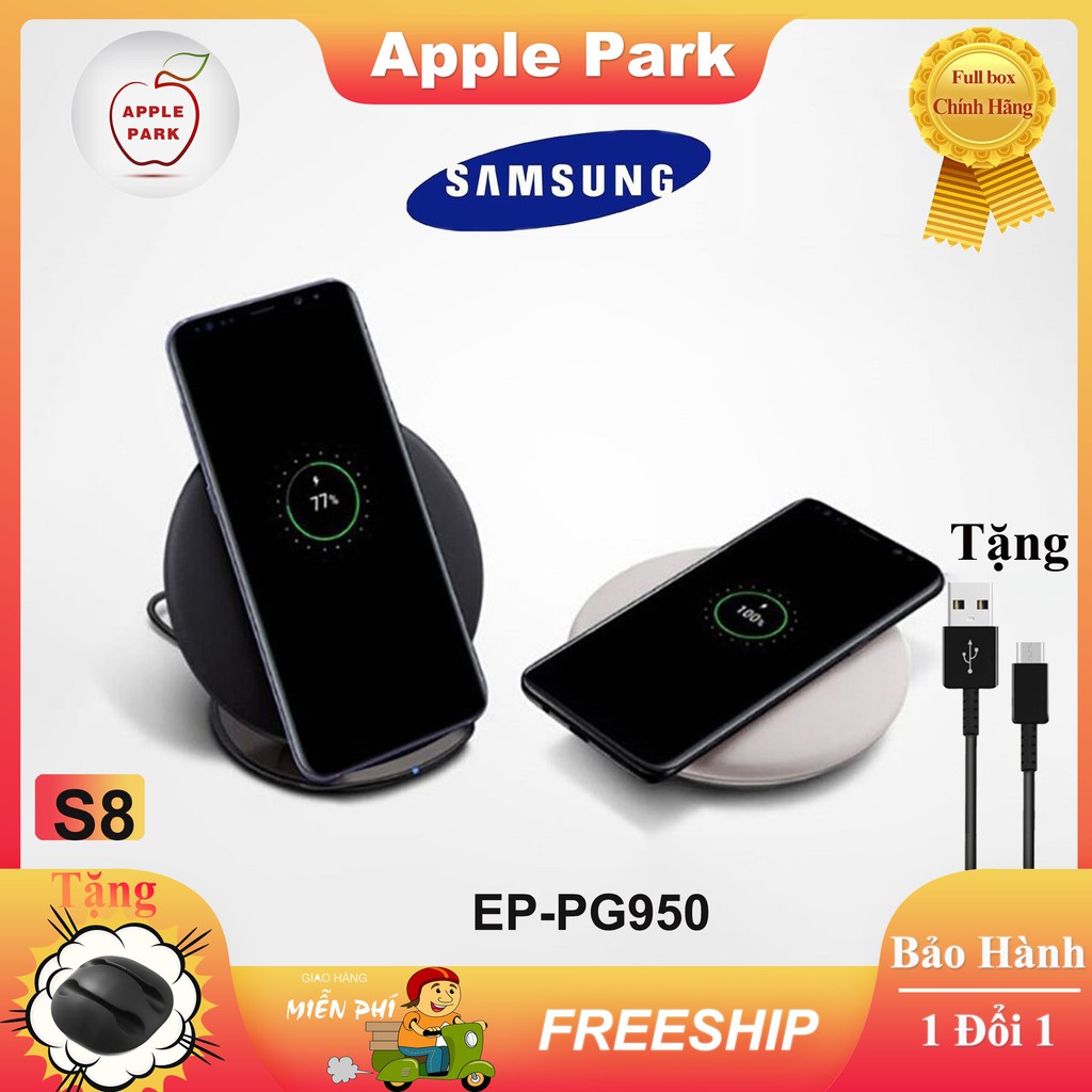 [ HOT + FREESHIP ] Đế Sạc Không Dây Samsung Cho S8 S9 S10 iPhone 8 X XS 11 Note8 Note9 Sạc Nhanh Chuẩn Qi Fast Charge