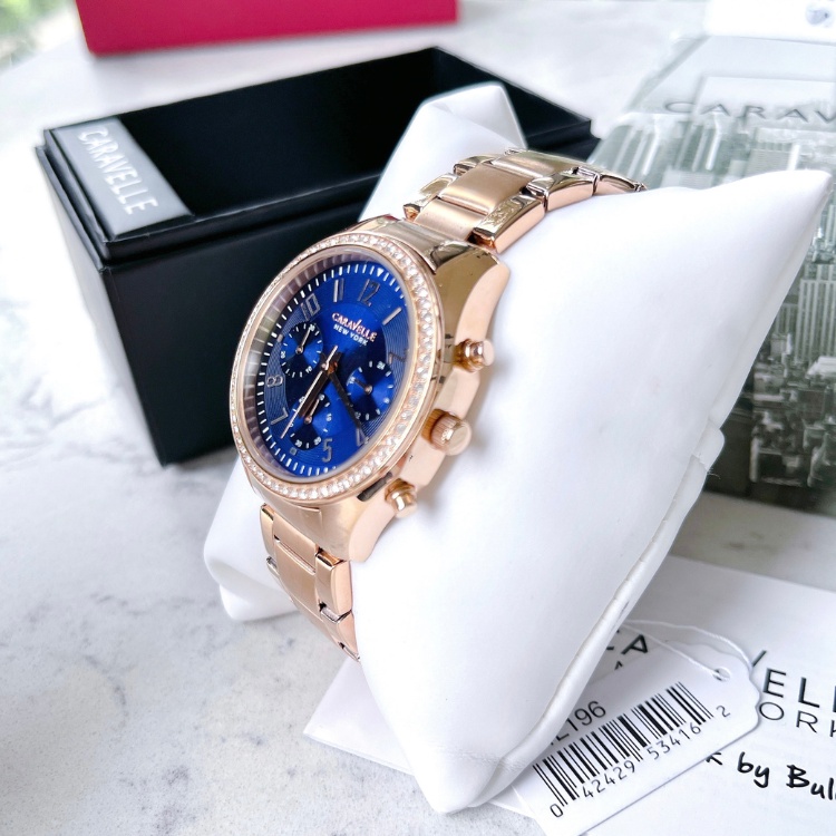 Đồng hồ nữ CARAVELLE By Bulova model 44L196 dây thép không gỉ cá tính
