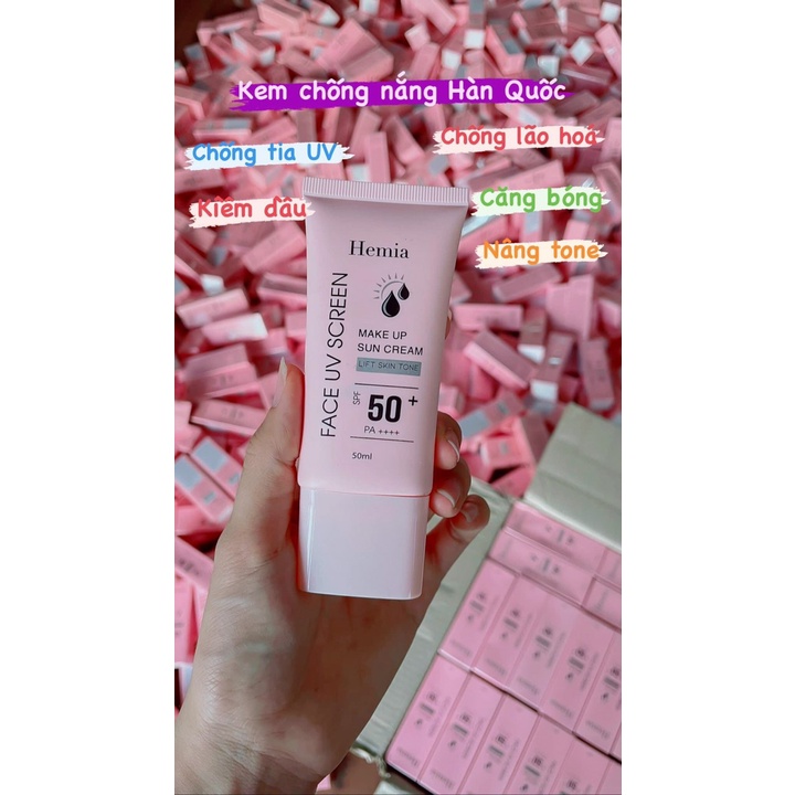 (quà khủng) [Chính Hãng]Kem Dưỡng Da Chống Nắng Hemia 50ml | BigBuy360 - bigbuy360.vn