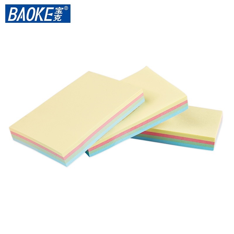 [Giao hỏa tốc] COMBO 4 xấp giấy ghi chú, Sticky Note 4 Màu Pastel - 100 Tờ Đủ Size BAOKE TZ2003 - TZ2004 - TZ2005