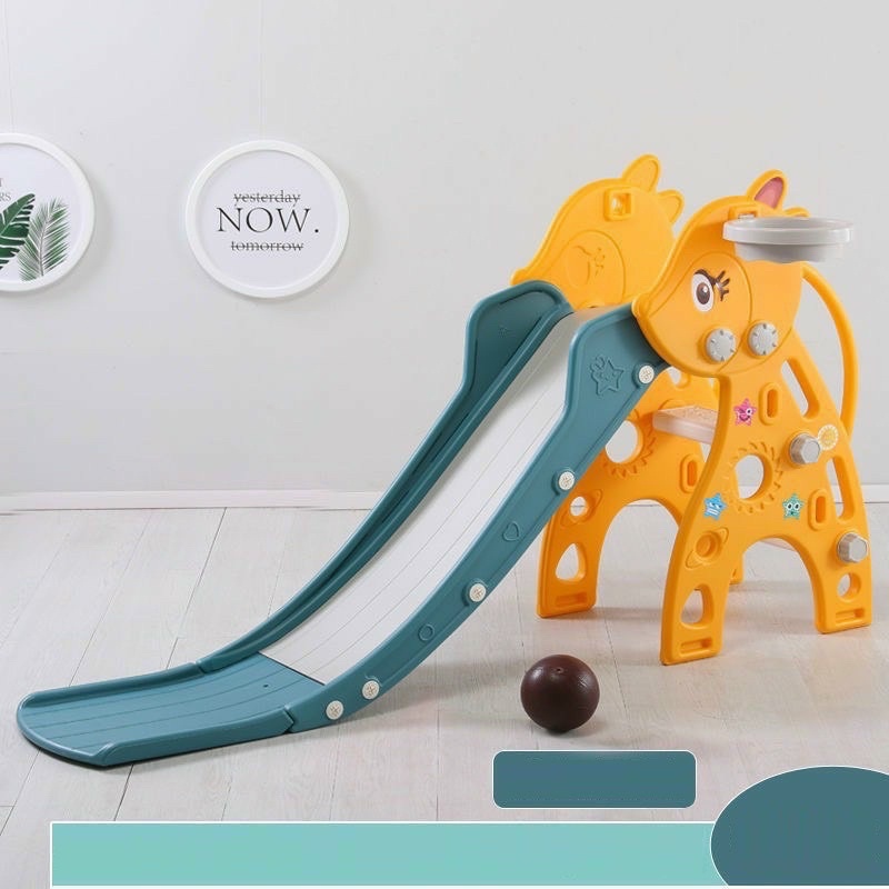 Cầu Trượt xích đu hình ô tô máng dài chắc chắn sang trọng