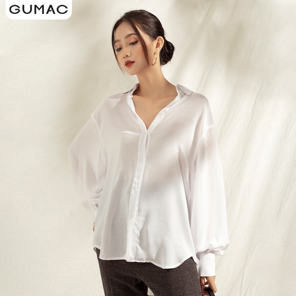 [Mã WABRGU100 giảm 15% đơn 249K tối đa 100k] Áo cơ bản phom rộng AA1142 GUMAC