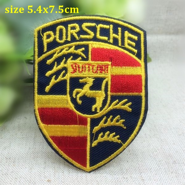 Logo lamborghini jeep land rover Dán Trang Trí Quần Áo Xe Hơi mercedes-benz audi michelin Thêu Thủ Công Có Thể Ủi Được diy