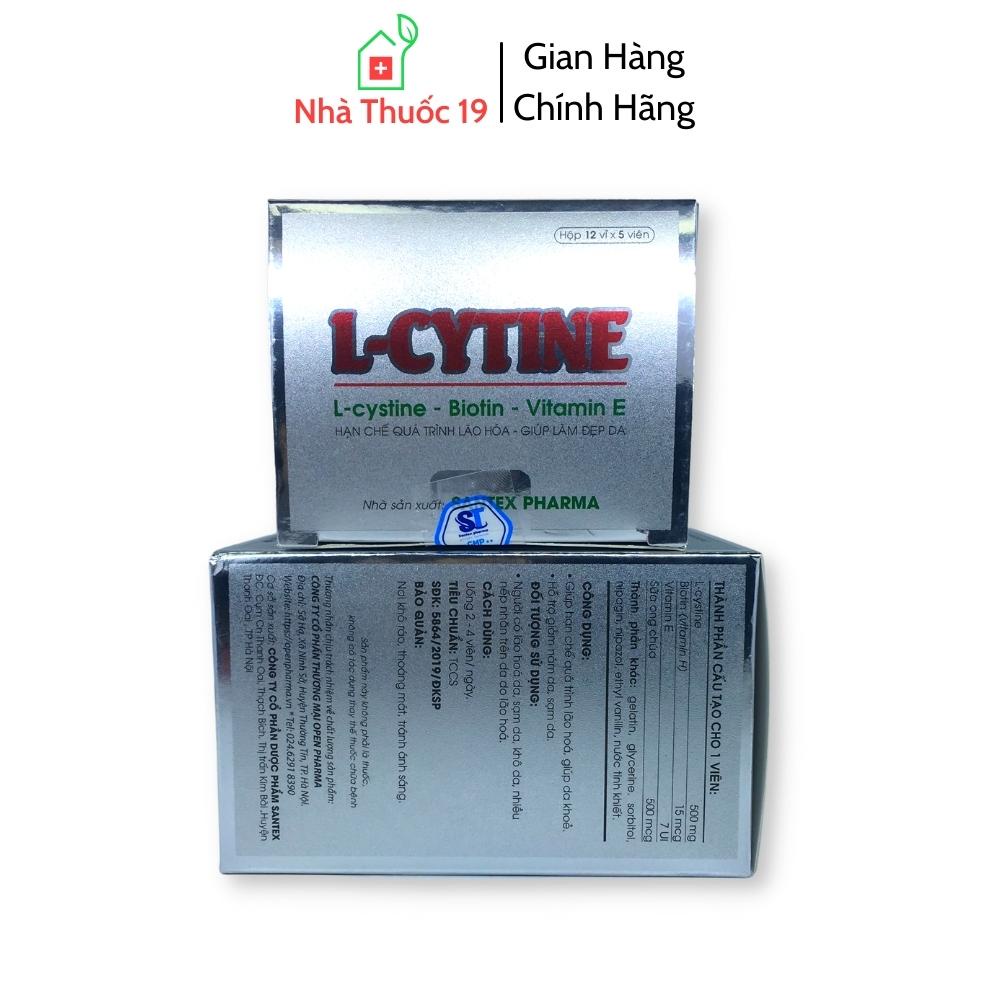 Viên Uống Giảm Rụng Tóc L-CYTINE với L-Cystine Giúp Làm Đẹp Da, Ngừa Gãy Và Rụng Tóc Hỗ Trợ Giảm Mụn