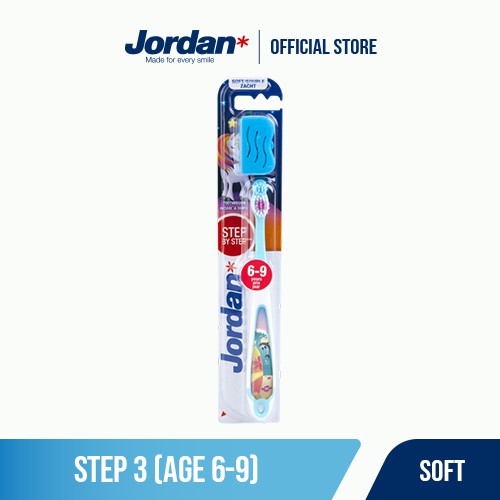 Bàn chải đánh răng Jordan Step 3, Lông mềm