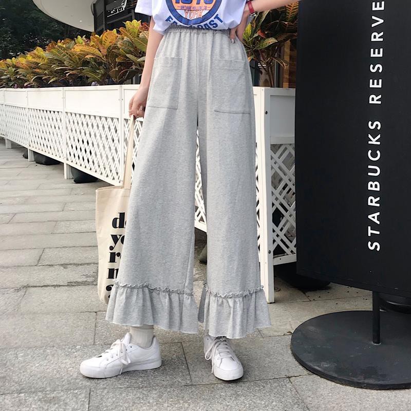 quần ống rộng Nhún Bèo Thời Trang Mùa Hè Mới 2021 Cho Nữ | BigBuy360 - bigbuy360.vn