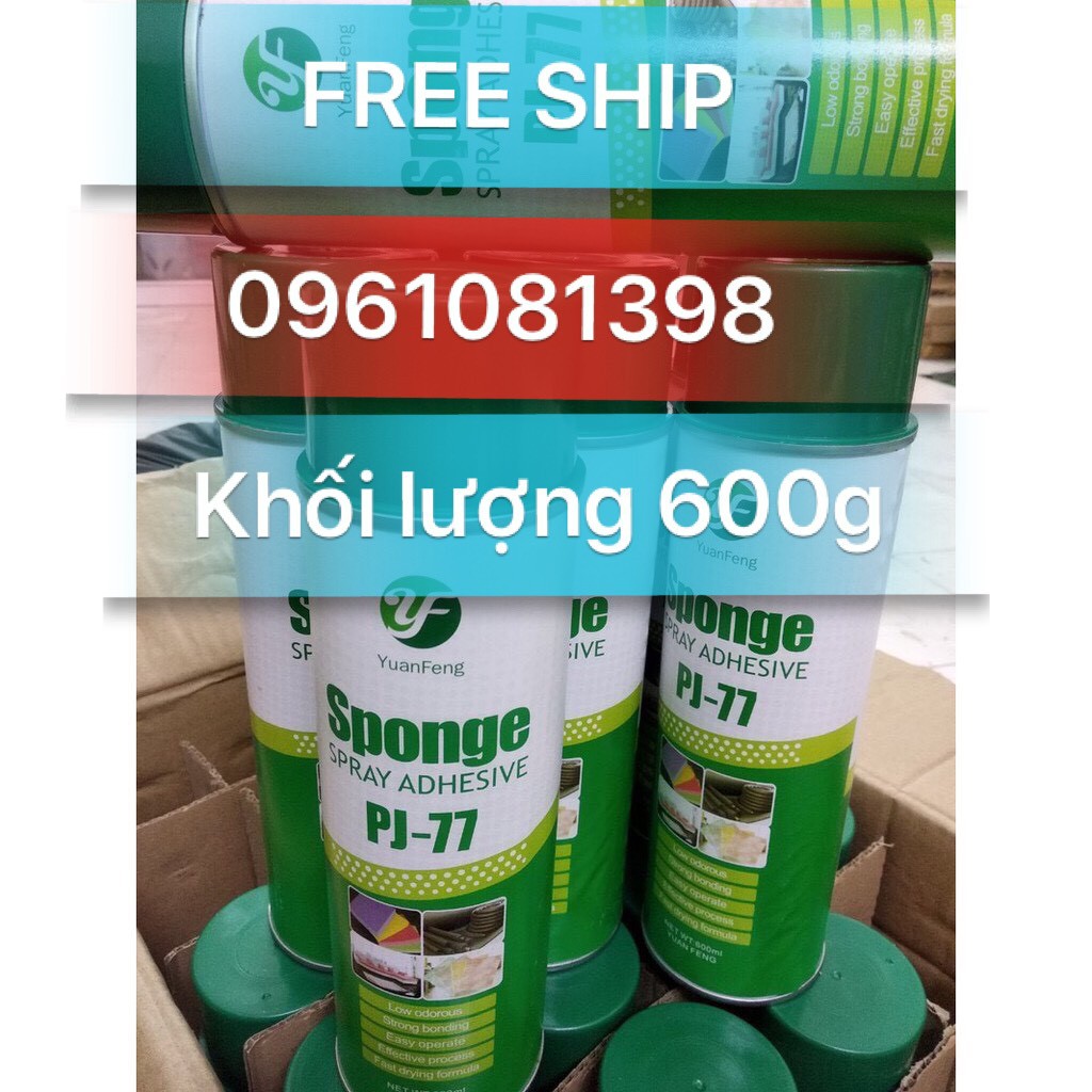Keo xịt đa năng dành cho xốp, mút dán tường không mùi - loại 600g