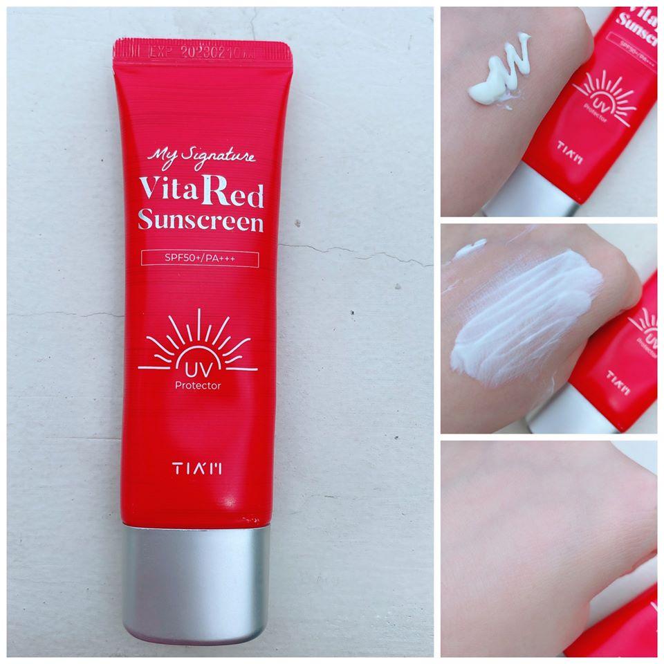 Kem chống nắng Tiam My Signature Vita Red Sunscreen 50ml