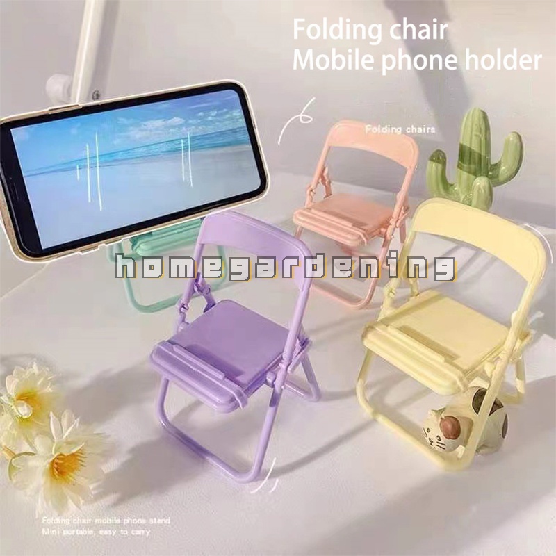 Giá Đỡ Điện Thoại Để Bàn Có Thể Gập Lại 4 Màu Sắc Dễ Thương Trang Trí Bàn Làm Việc