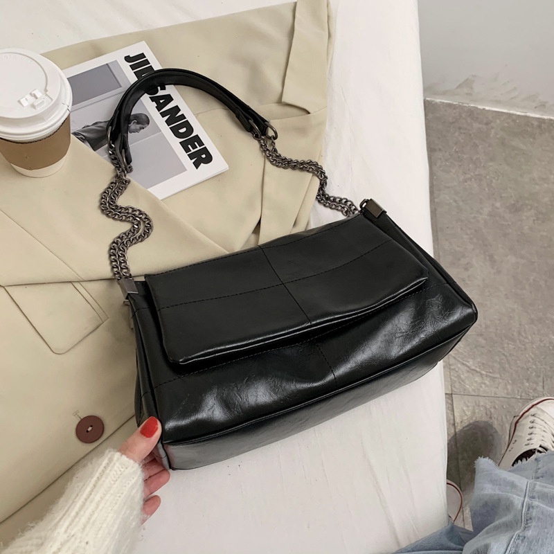 Túi đeo vai IELGY cỡ lớn họa tiết hình thoi phong cách đơn giản thời trang cho nữ