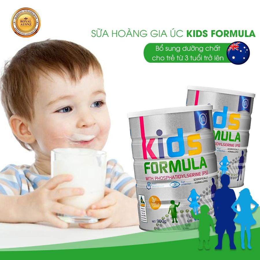 SỮA BỘT HOÀNG GIA ÚC ROYAL AUSNZ KIDS FORMULA  – BỔ SUNG DƯỠNG CHẤT CHO TRẺ TỪ 3 TUỔI TRỞ LÊN