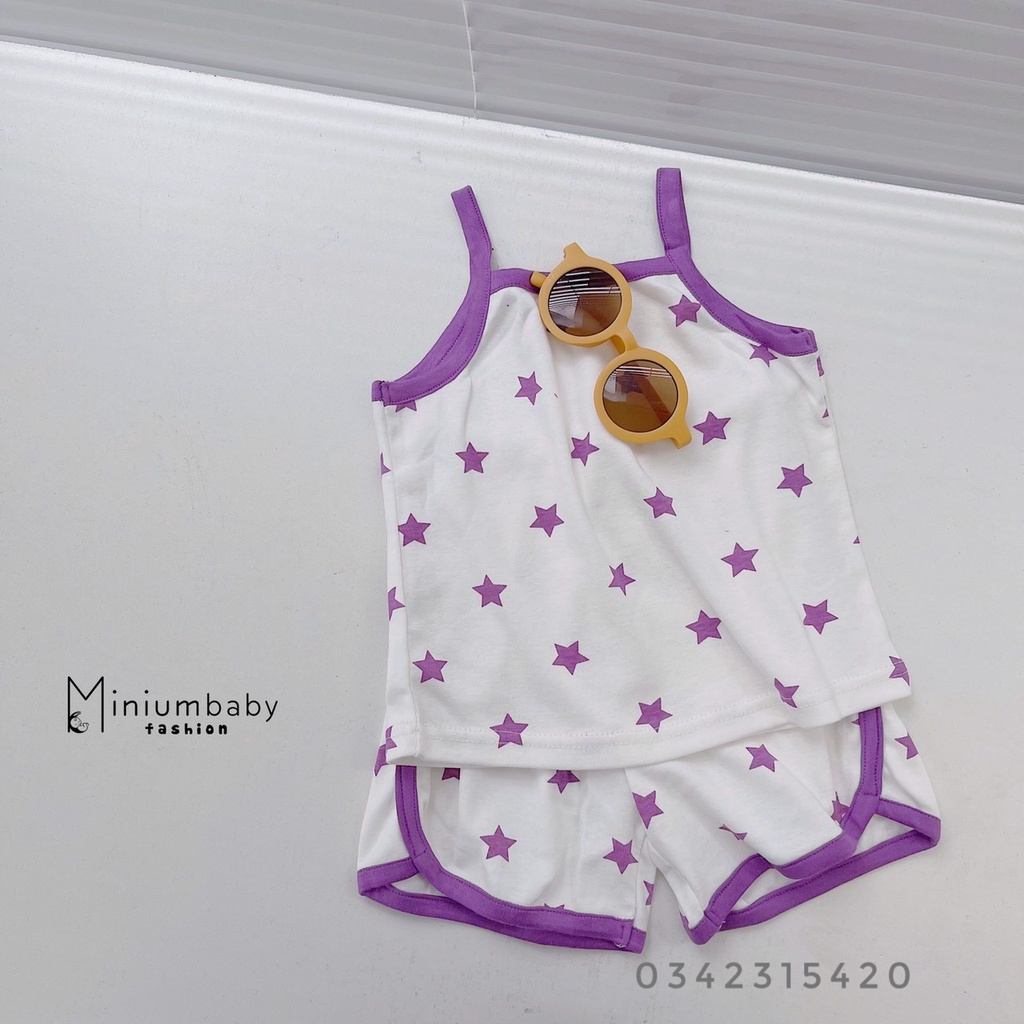[MINIUMBABY] - BỘ ÁO 2 DÂY HÌNH SAO SIÊU CUTE