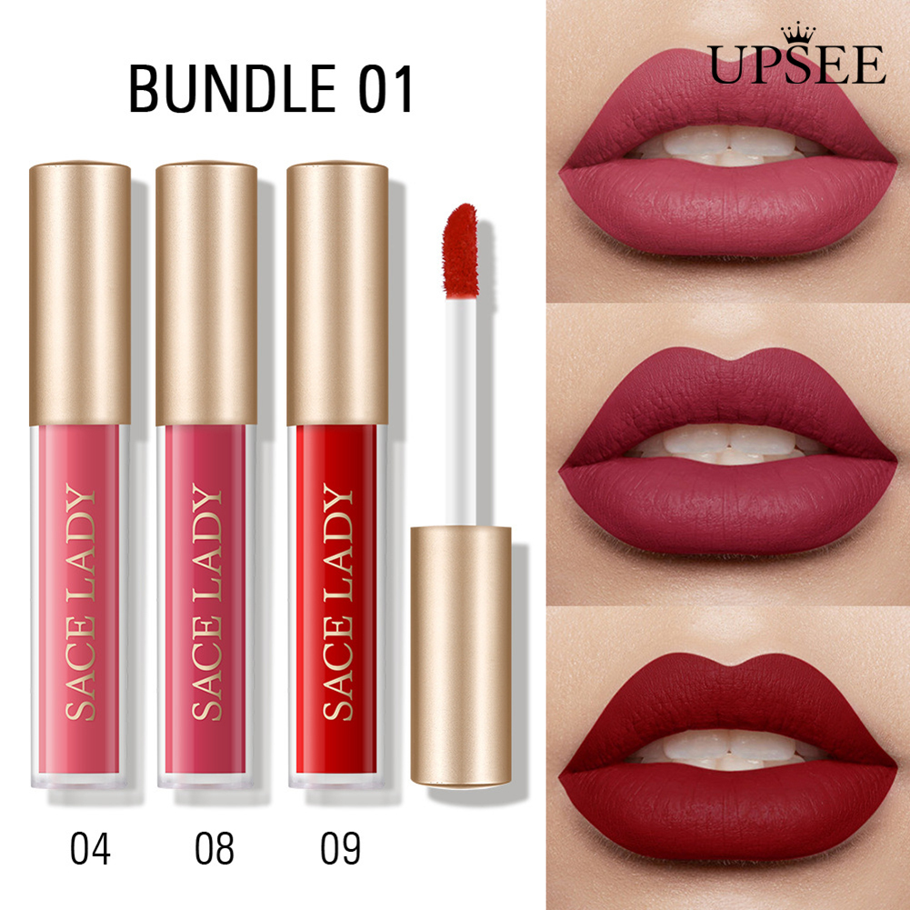 (Hàng Mới Về) Set 3 / 6 Son Bóng Sace Lady Chống Thấm Nước Và Không Bết Dính | BigBuy360 - bigbuy360.vn