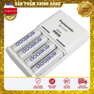 (giá khai trương) COMBO 4 PIN ENELOOP AA VÀ SẠC PANA BQ-CC51