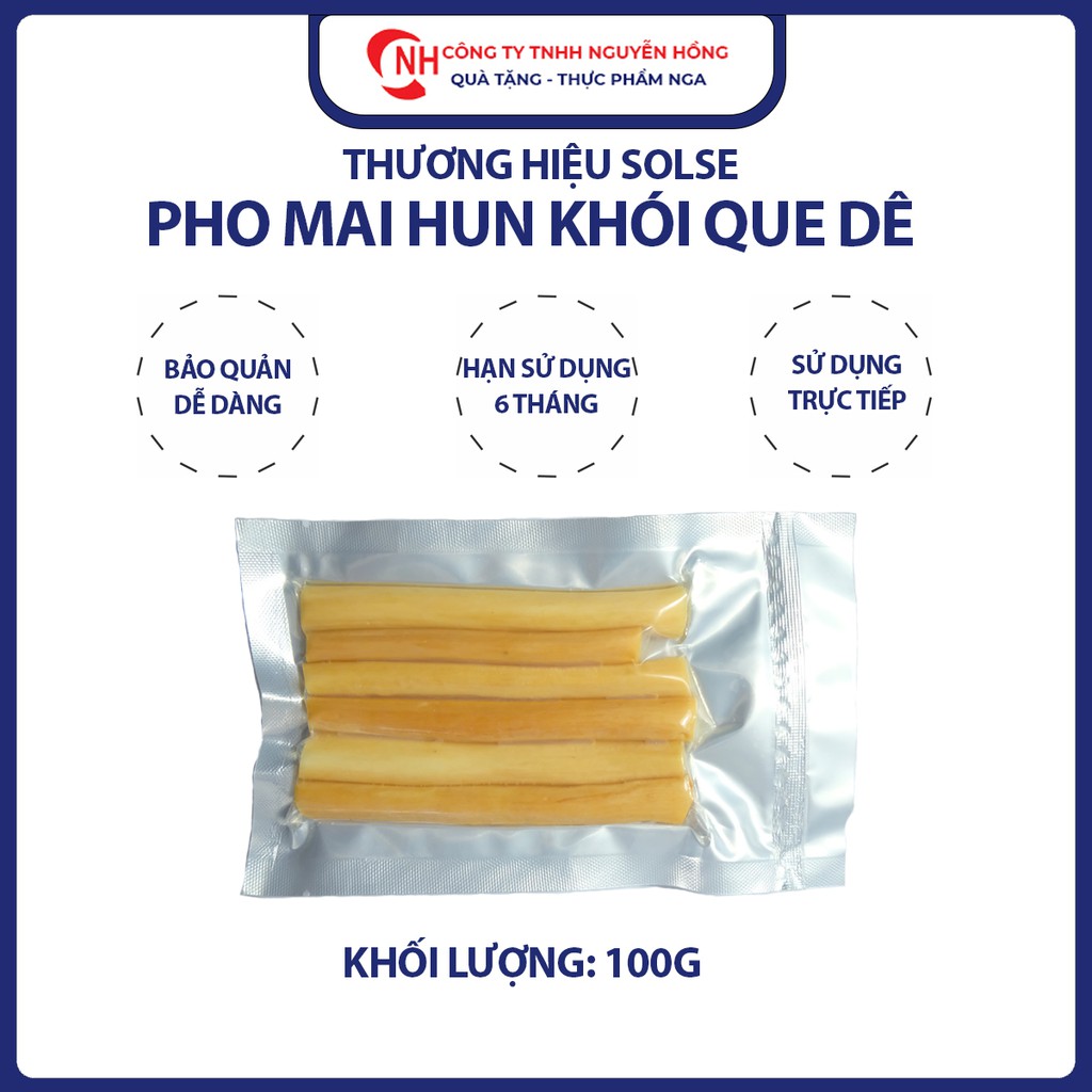 Phô Mai Que Xông Khói Solse Dê 100g, Phô Mai Que Hun Khói Đồ Nga Nguyễn Hồng