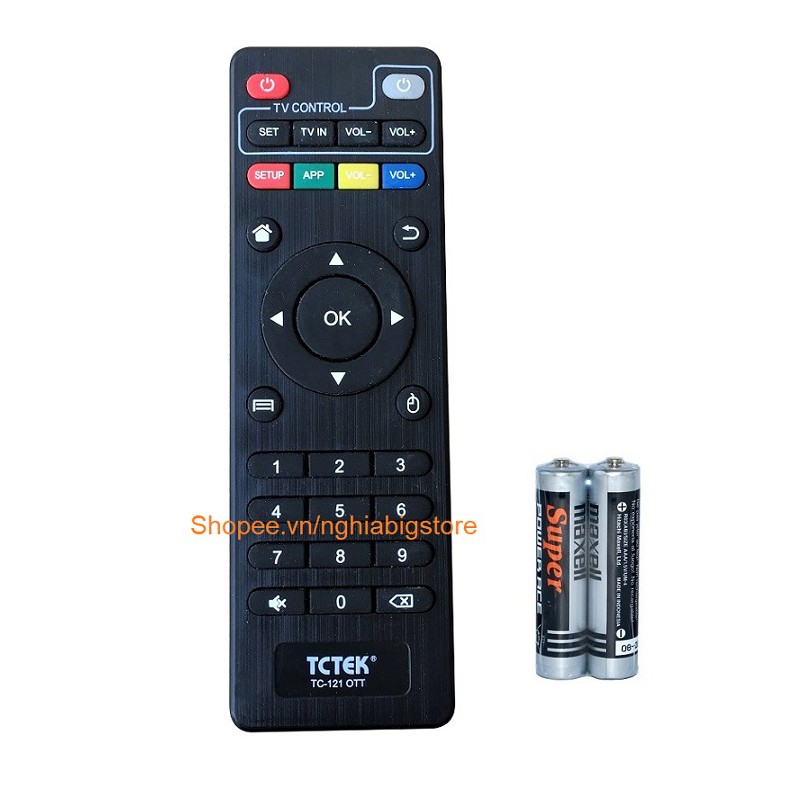 [Mã ELORDER5 giảm 10k đơn 20k] Remote Điều Khiển TV BOX Android, Hộp TV Thông Minh TCTEK - NowShip, Grab Tp.HCM