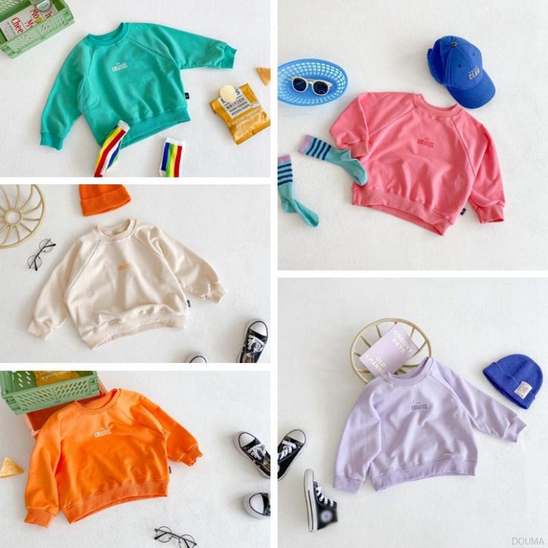 Áo thun cotton tay dài in hình hoạt hình dễ thương cho bé gái