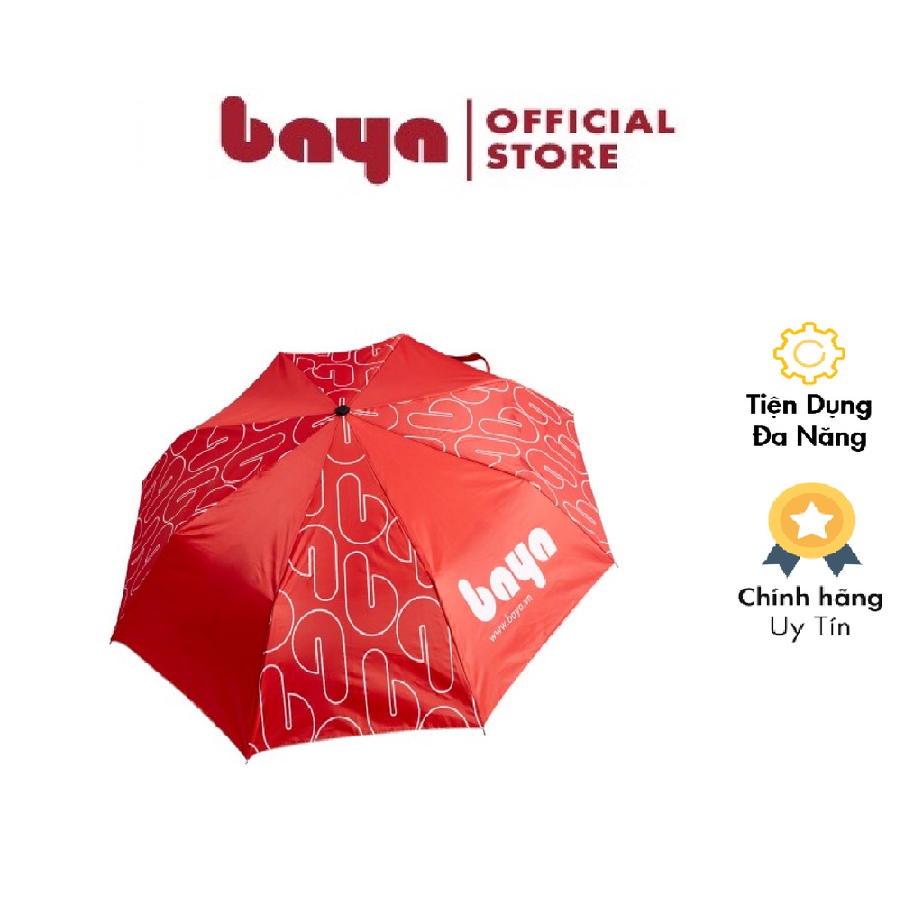 Ô Dù Che Mưa, Nắng BAYA Chất Liệu Vải Dù Dày Dặn Không Thấm Nước Tay Cầm Bằng Thép Chắc Chắn, Vừa Tay 4001