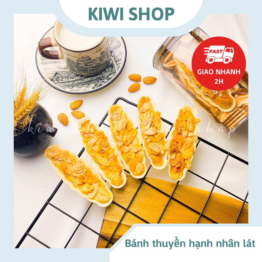 Bánh thuyền hạnh nhân lát hũ 150GR - dinh dưỡng, healthy, eatclean *KIWISHOP*