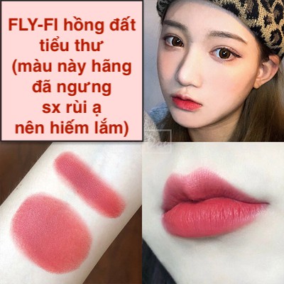 Son lì Lippie Matte Colourpop màu Fly Fi [đỏ hồng], bám màu lâu, không khô môi, [Sales, Bill Mỹ, Auth]