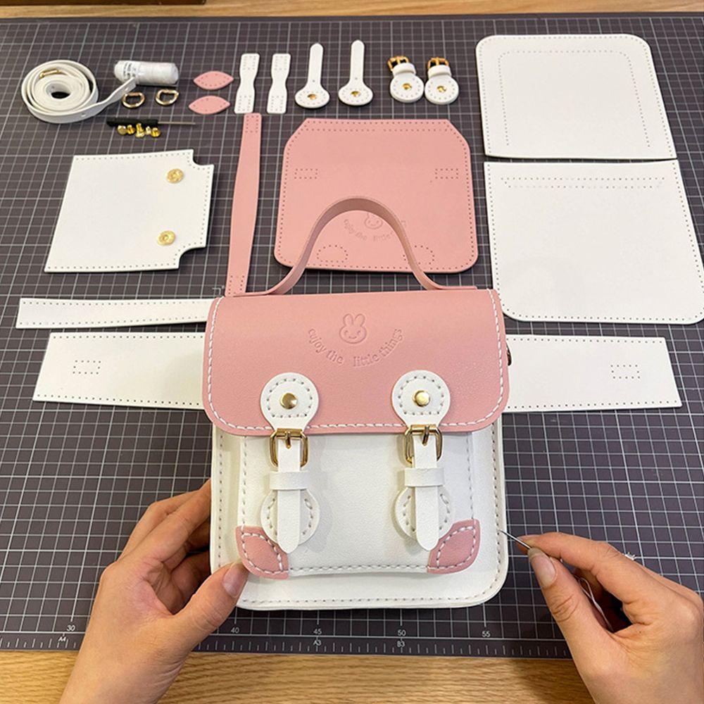 1 Bộ Túi Xách Đeo Vai Bằng Da PU Thêu Tay Thời Trang Dành Cho Nữ