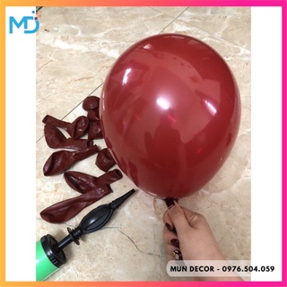 Set 50 bóng đỏ đô trang trí tiệc cưới trang trí phòng cưới