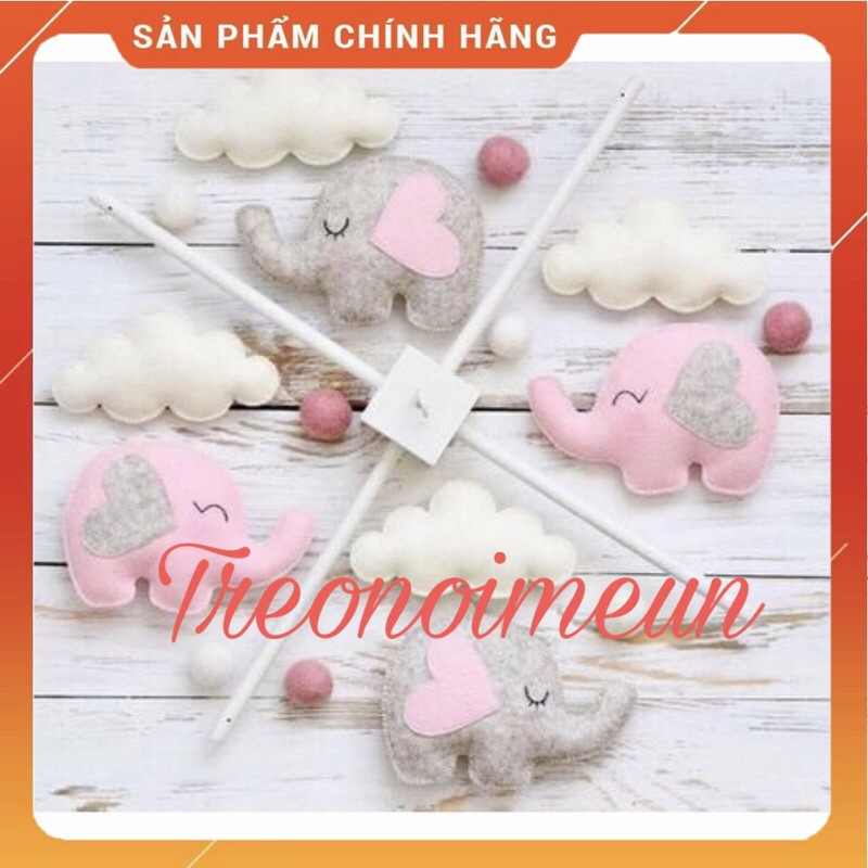 Treo nôi cũi voi đáng yêu cho bé gái