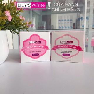 Kem sạch mụn Thể Nặng/ Thể Nhẹ Lily’s White