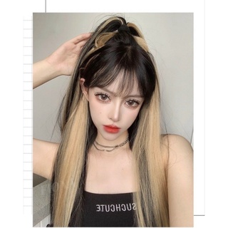 Tóc giả kẹp thẳng light bạch kim ❤️free ship❤️ hàng cao cấp