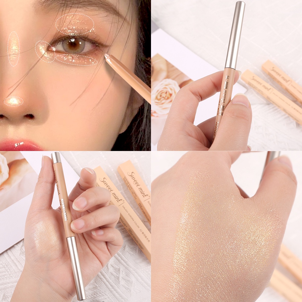 1 Phấn Mắt Dạng Bút Ánh Nhũ Lấp Lánh Chống Nước Lên Màu Cực Chuẩn