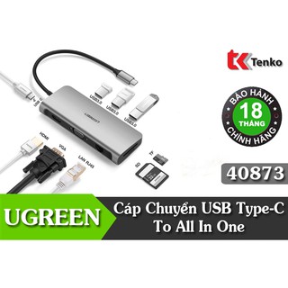 Cáp USB Type-C To HDMI/VGA/ USB 3.0/ SD/Lan 40873