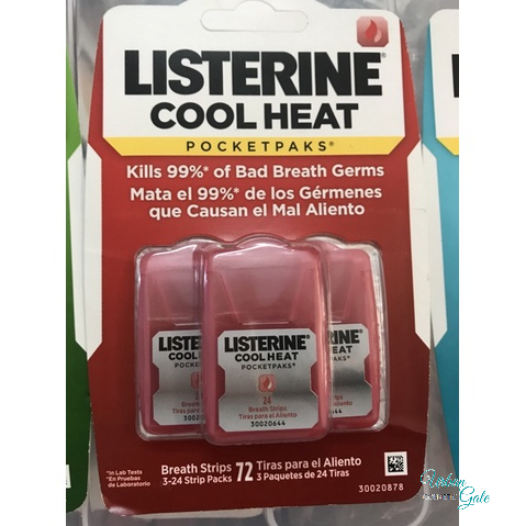 Giấy ngậm thơm miệng Listerine Cool Mint/Freshburst/Cool Heat Diệt Khuẩn  Miếng ngậm thơm miệng