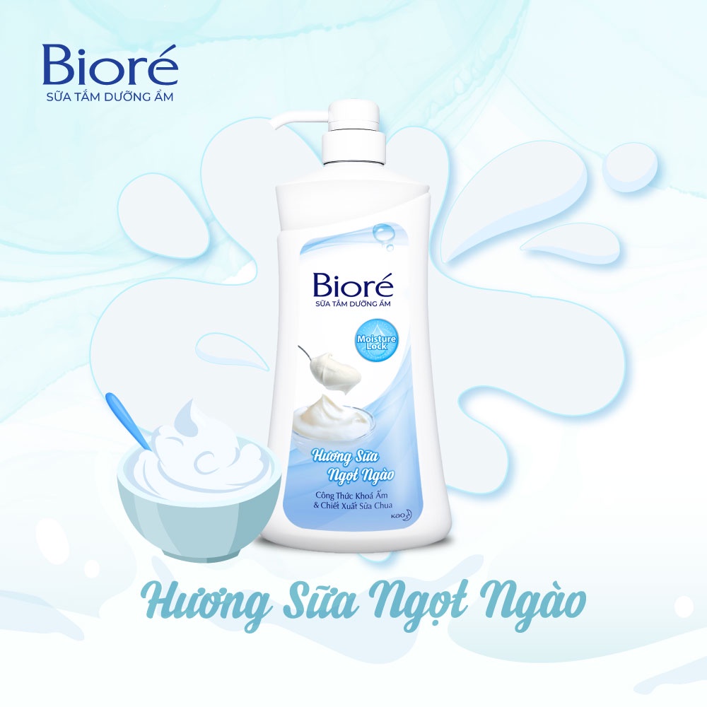 Quà Merries - Sữa tắm Biore dưỡng ẩm 530g