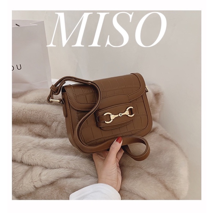 Túi xách nữ đeo vai vân rắn size 20 màu nâu tây ( màu hót ) hàng Quảng Châu cao cấp , phong cách Hàn Quốc by MISO