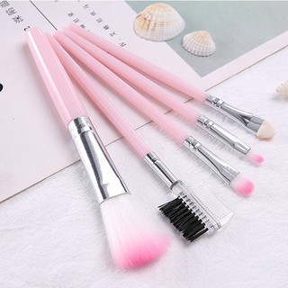 Cọ trang điểm,bộ cọ trang điểm cá nhân mini 5 món make up chuyên nghiệp đầu lông mềm mại đa chức năng đánh mắt,phủ phấn