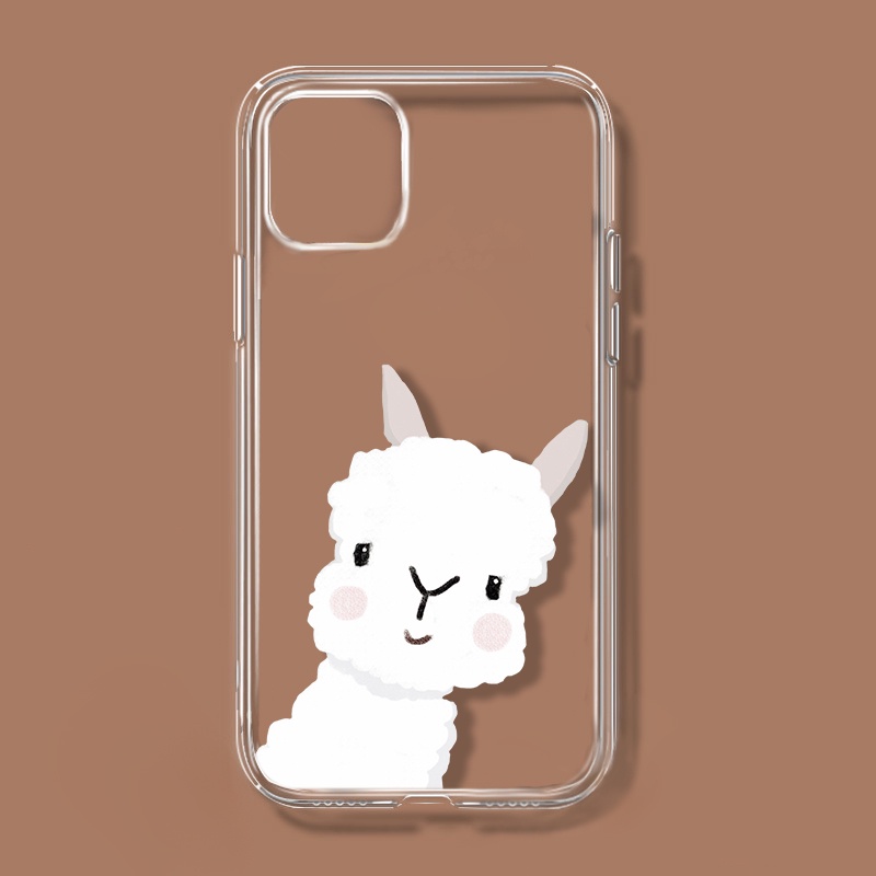 Ốp điện thoại mềm trong suốt chống rơi in hình lạc đà thích hợp cho iPhone7plus xmax XR 13 pro max 11 12 pro