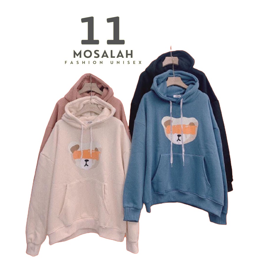 Áo hoodie hình gấu nam nữ form rộng có mũ đẹp. mo10 | BigBuy360 - bigbuy360.vn